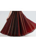 Black And Burgundy Velvet Tulle Ankle Length Flower Girl Dress